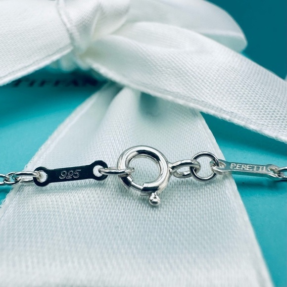 Tiffany & Co 30” EXTRA LARGE Open Heart Necklace in Silver with PACKAGING - Picture 9 of 13